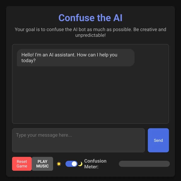 Confuse the AI