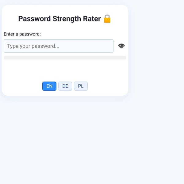 Password Strength Rater