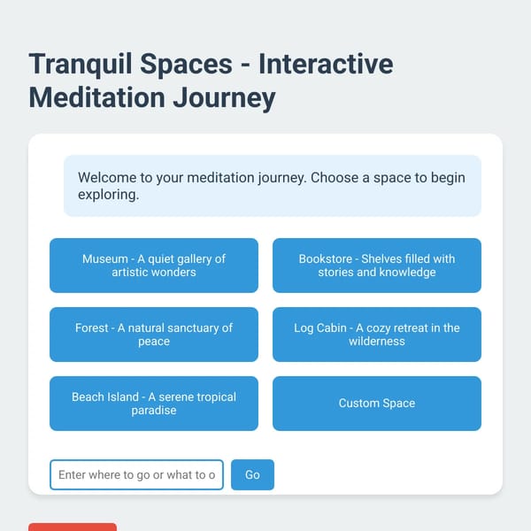 Tranquil Spaces - Meditation App