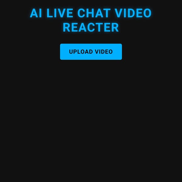 AI Live Chat Video Reacter