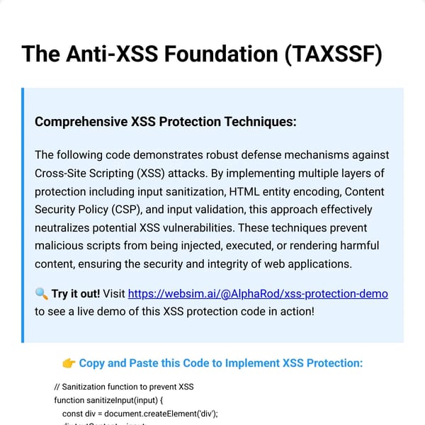 The Anti-XSS Python Code