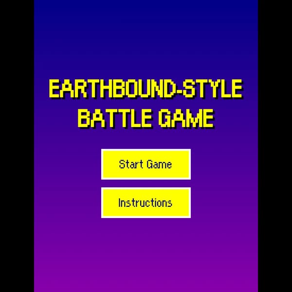 EARTHBOUND-STYLE BATTLE GAME