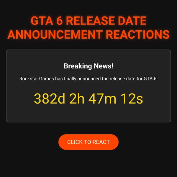GTA 6 Release Reaction