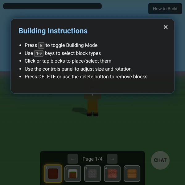 Multiplayer Building Place 3D