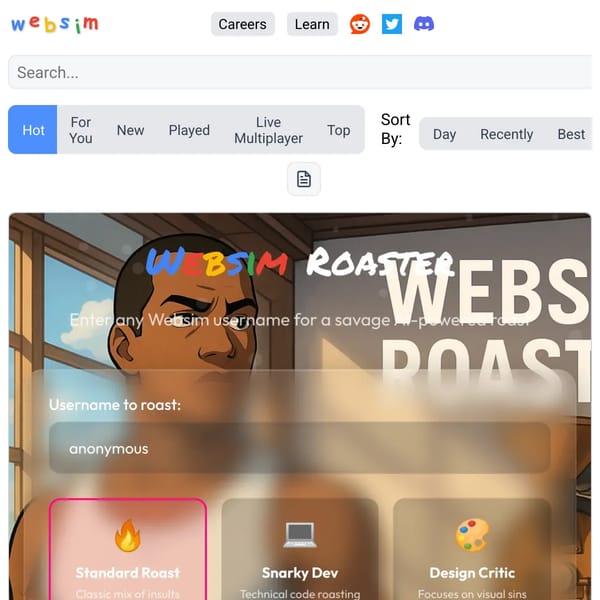 Websim.ai - Web Channel Platform Form Project