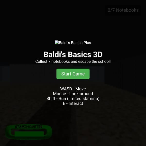 Baldi's Basics But Weird and bugly