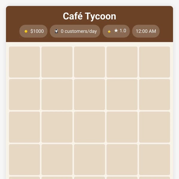 Café Tycoon (mobile version)