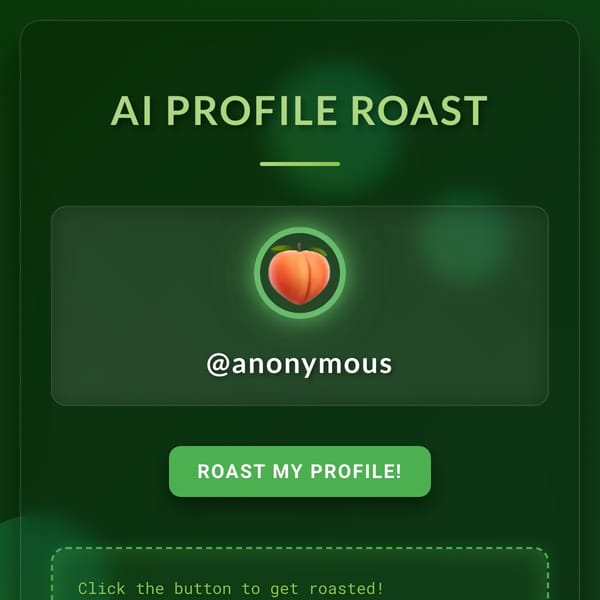AI Profile Roast