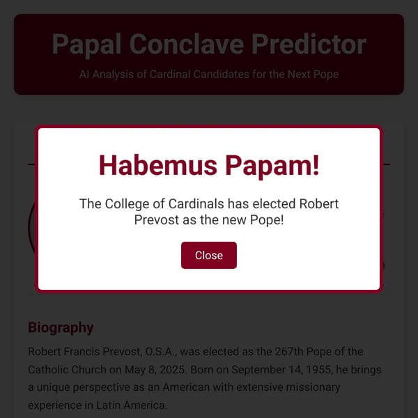 Papal Conclave Predictor