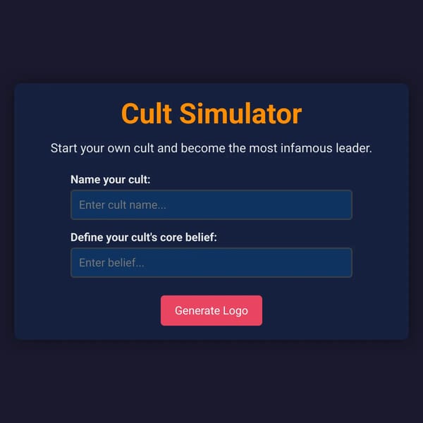 Cult Simulator