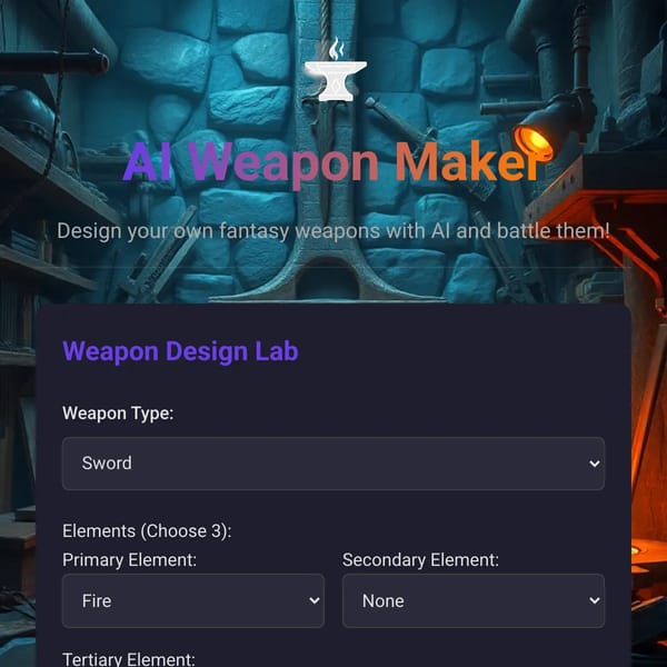 AI Weapon Maker