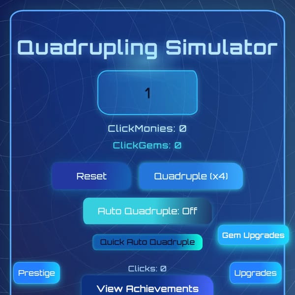 Quadrupling Simulator