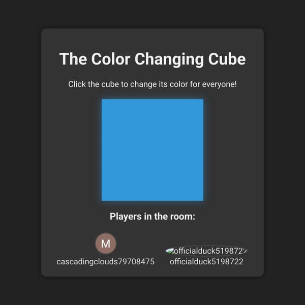 Multiplayer Cube Game