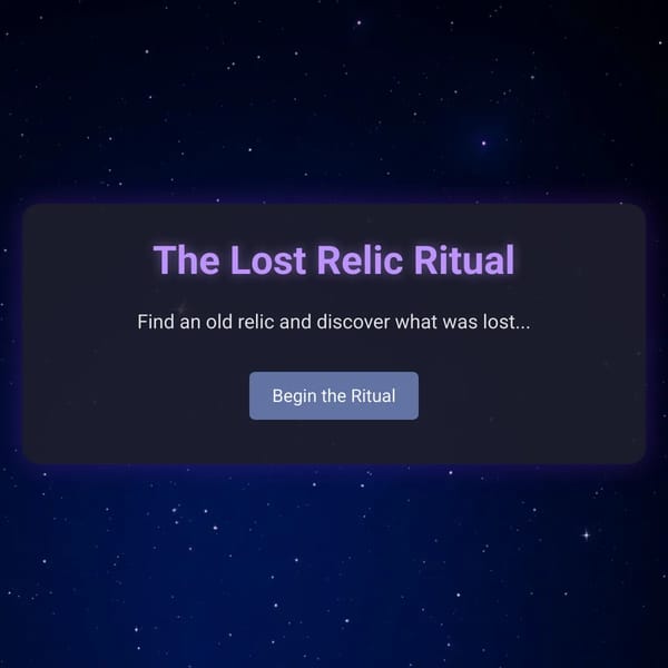 The Lost Relic Ritual