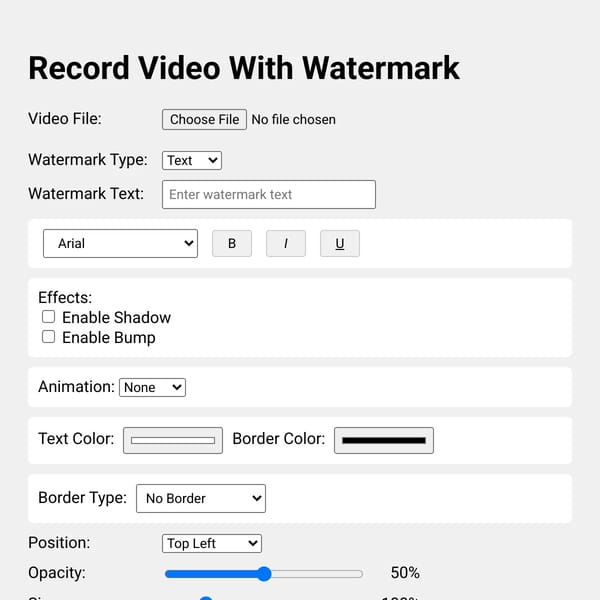 Video Watermark