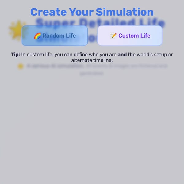 Life simulator with genies (refined/remastered)