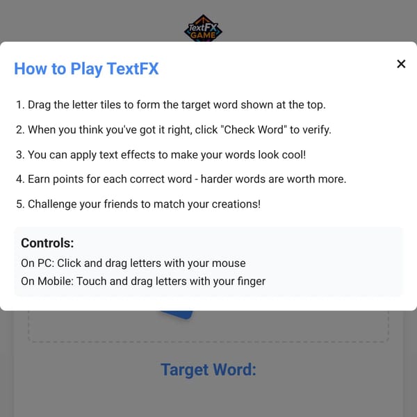 TextFX Game