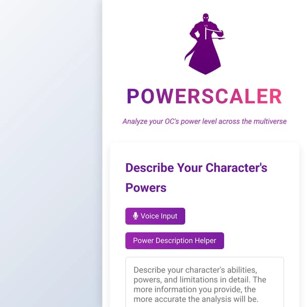 PowerScaler - Analyze Your Character's Power Level