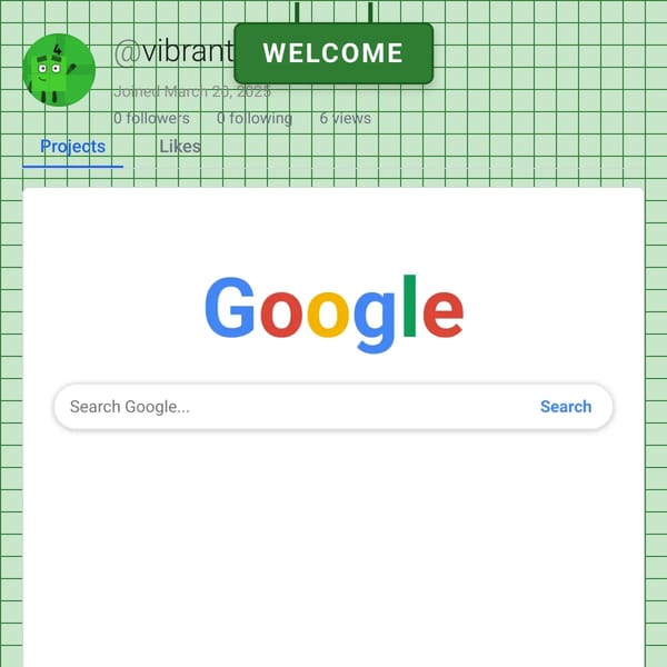 User Profile Page on WebSim