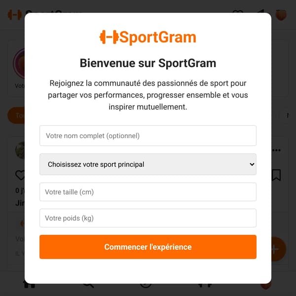 SportGram - Le réseau social pour les sportifs