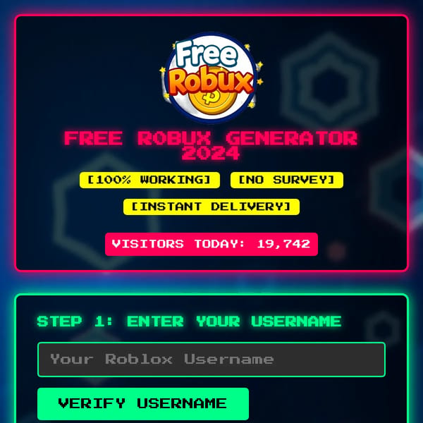 Fake Robux Generator (Tribute To The Scam)