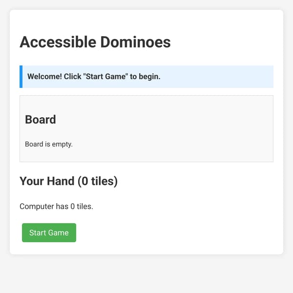 Accessible Dominoes