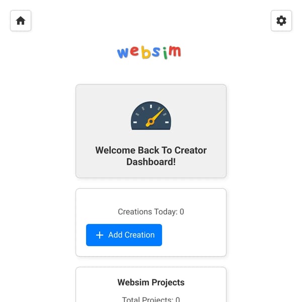 Creator Dashboard