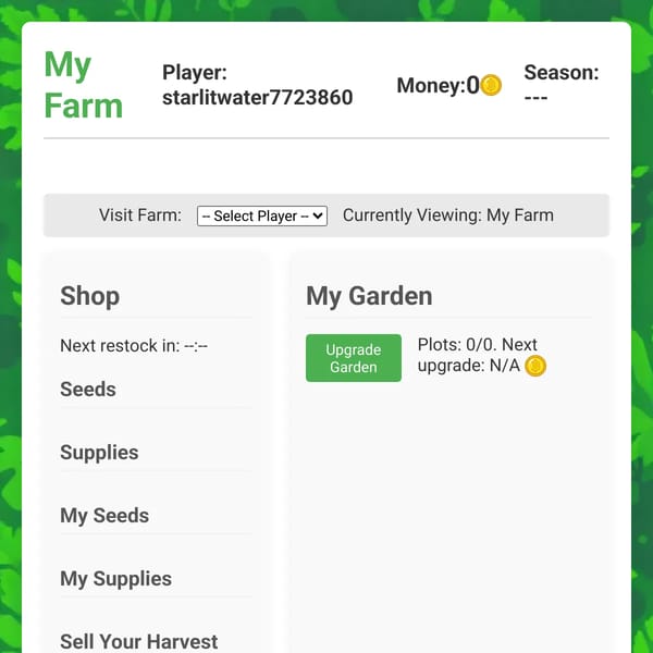Gardening simulator