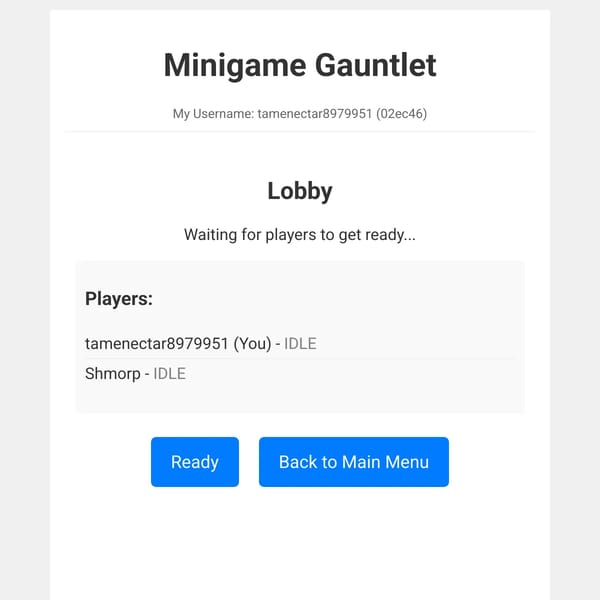 Minigame Gauntlet
