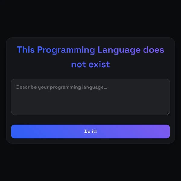 This programming language does not exist