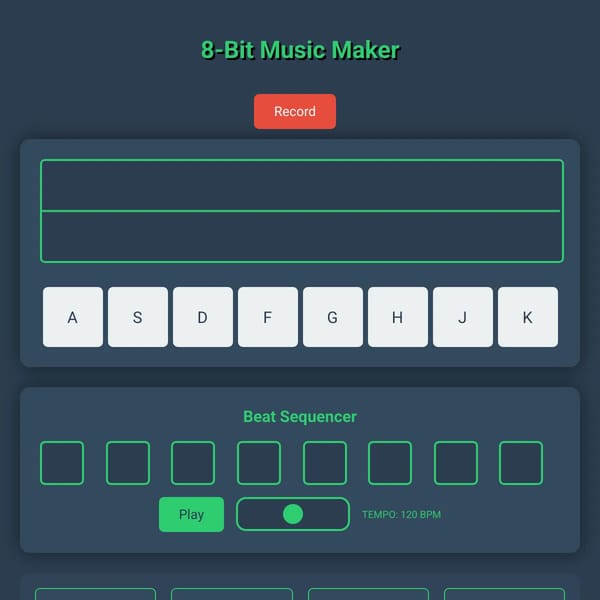 8-Bit Music Maker