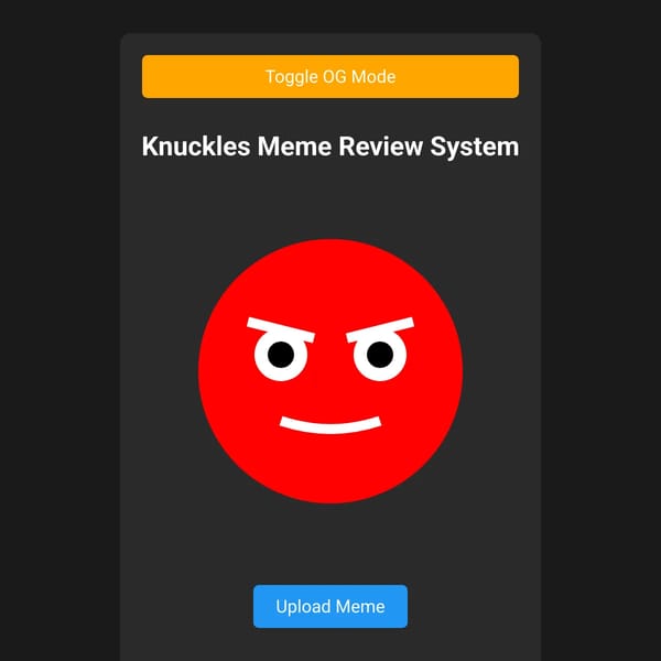 Knuckles Meme Approval System