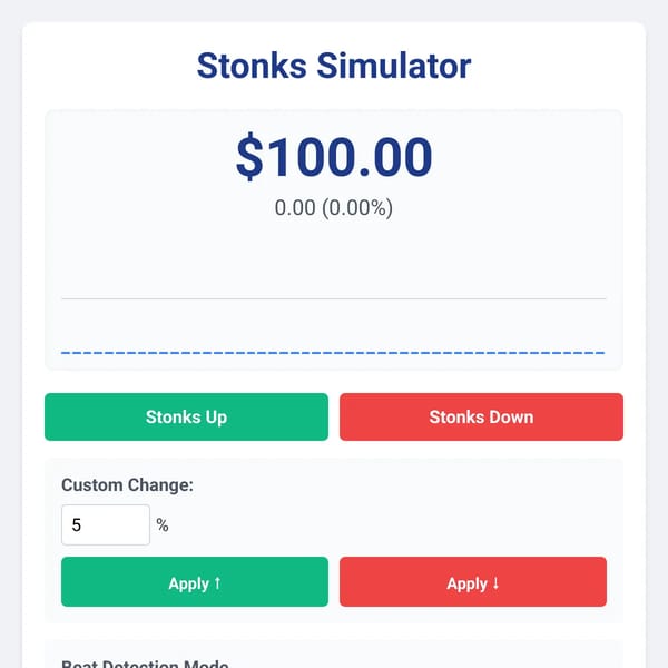 Stonks Simulator