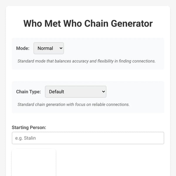 Who Met Who Chain Generator [Update]!