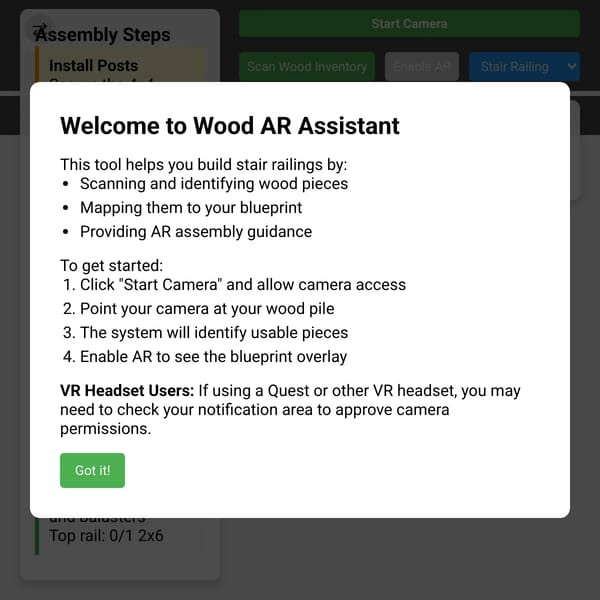 Wood AR Assistant