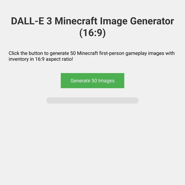 Minecraft Image Generator