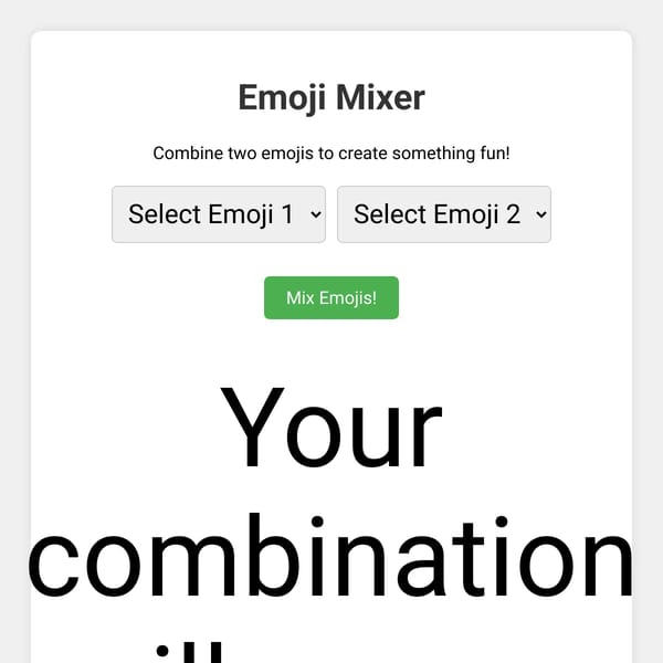 Emoji Mixer