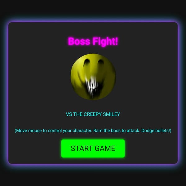 Boss Fight:  BROKEN SMILEY