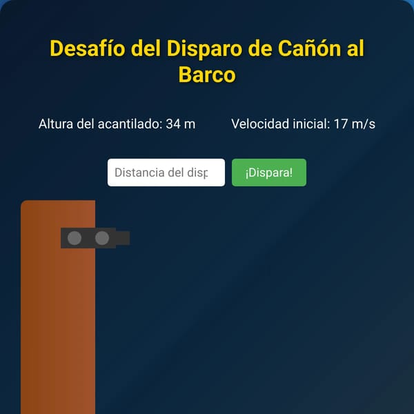 Desafío del Disparo de Cañón al Barco