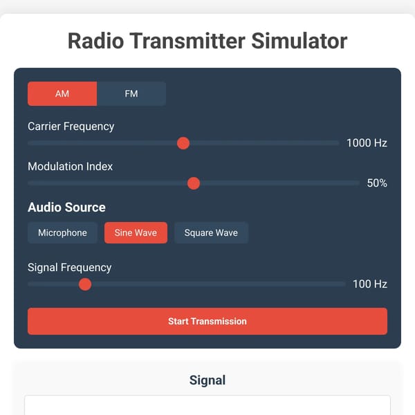 AM & FM Radio Transmitter Simulator