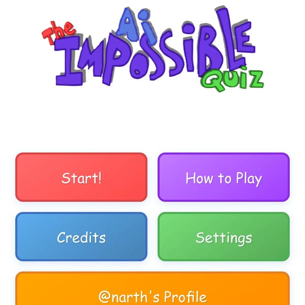 The AI Impossible Quiz without a intro