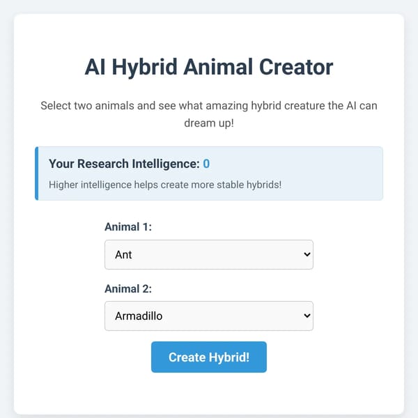 AI Hybrid Animal Creator