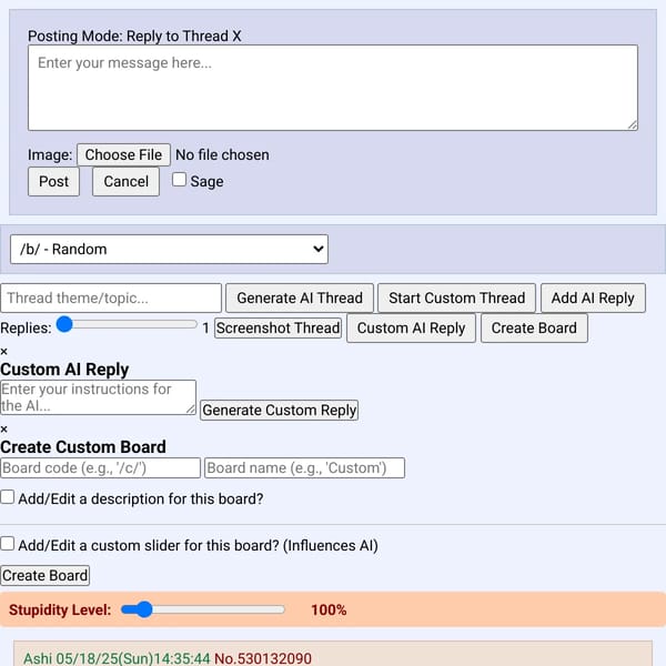 4chan Thread Generator (the cool version)