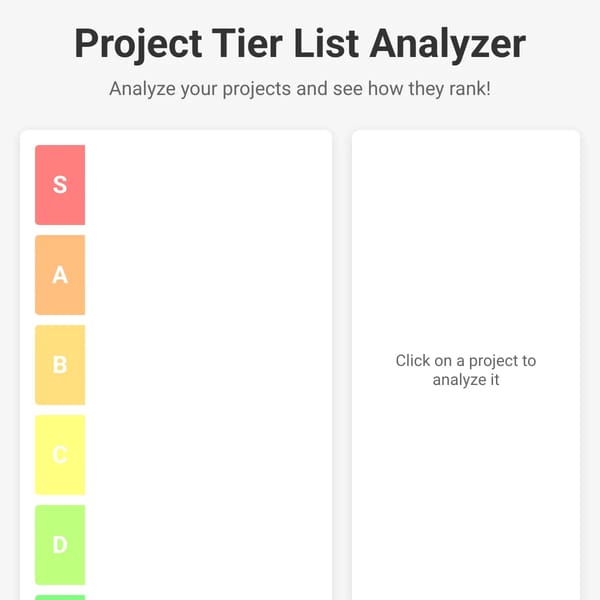 Project Tier List