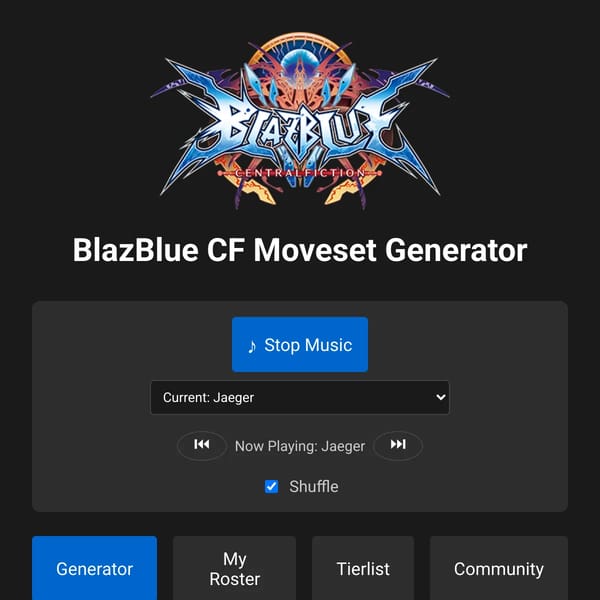 BBCF Moveset Generator