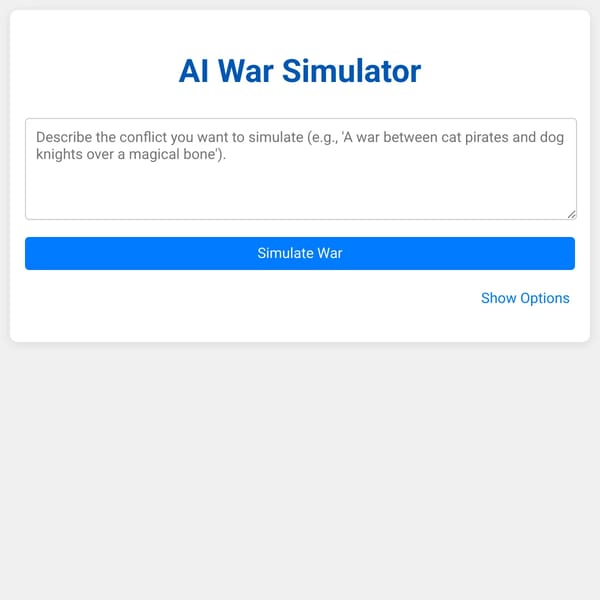 Simple War generator