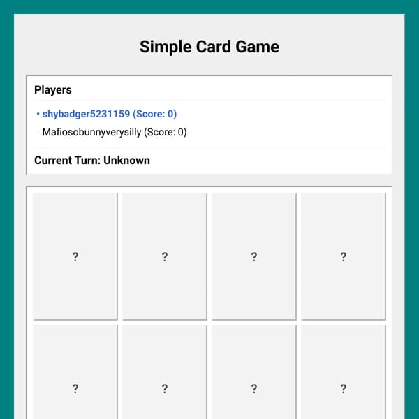 Simple Card Game