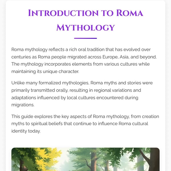 Roma Mythology: An Interactive Guide