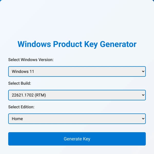 Windows Product Key Generator
