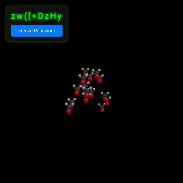 3D Molecule Screensaver